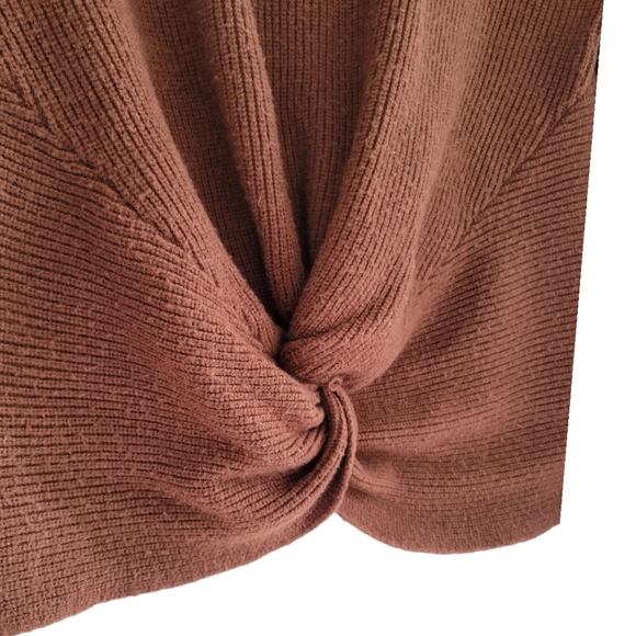 Denver Hayes Knot Ribbed Long Sleeve Sweater Size L - Picture 5 of 6